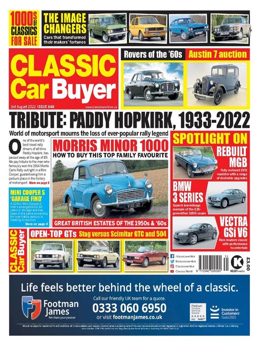 Kelsey Publishing Ltd作のClassic Car Buyerの作品詳細 - 貸出可能